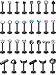 Hicarer Stainless Steel Lip Studs Labret Lip Rings Cartilage Tragus Piercing Jewelry for Women Party Wear or Clothes Matching 16 G, 30 Pcs