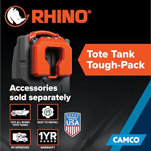 Camco Rhino Tote Tank Tough-Pack – RV Storage Case Only - Essential RV Accessory for Efficient Waste Management – (39024) - Thumbnail 5