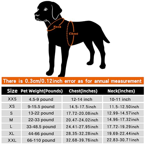 MOKCCI Truelove kühlweste für Hunde Hund Kühlweste Geschirr Kühler Jacke mit Verstellbare Reißverschluss für Outdoor Jagd Training und Camping