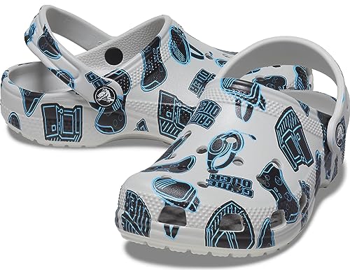 Image of Crocs Unisex-Child Classic Graphic Clog, Game Over Atmosphere, 5 M US Toddler