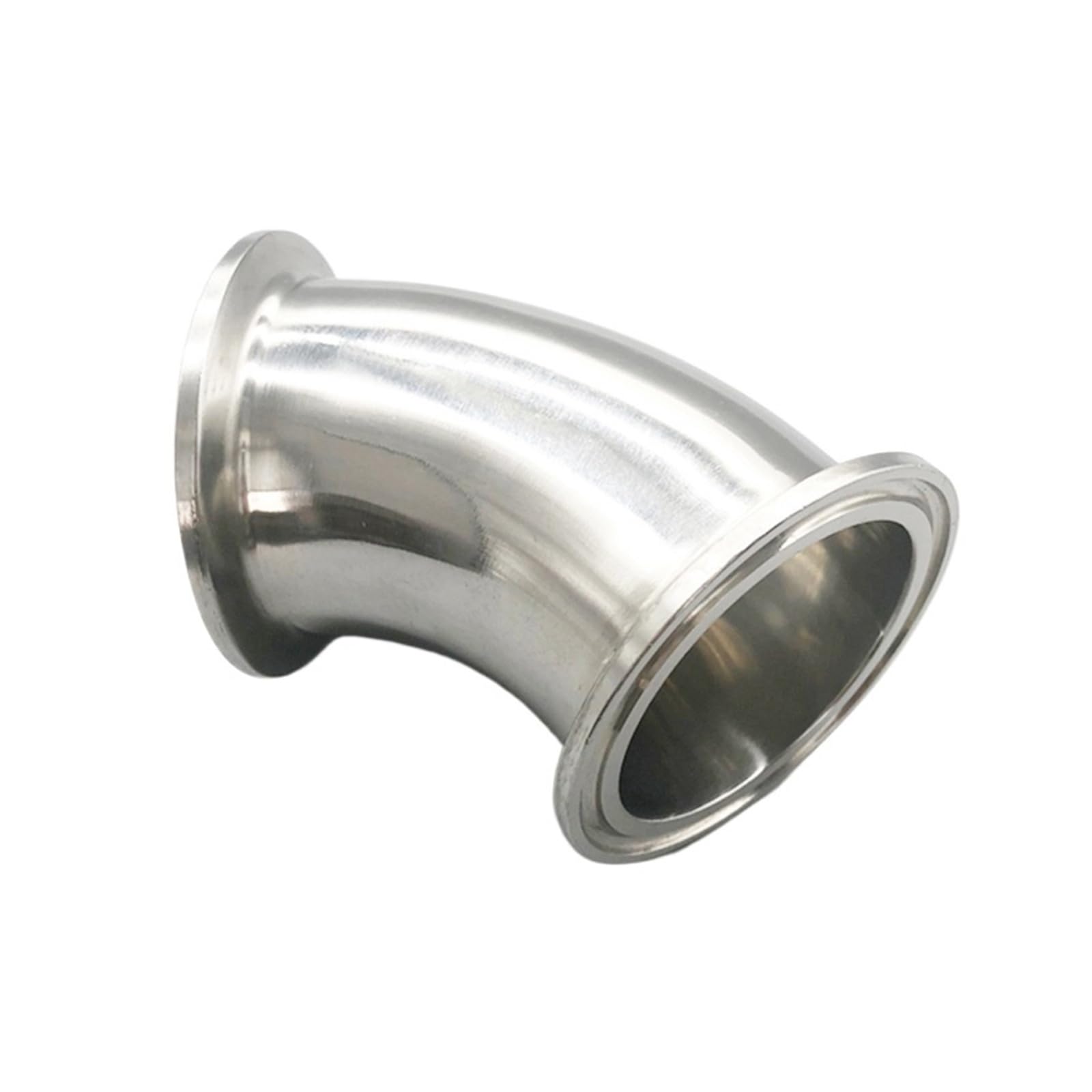 3/4" 1" 2" 4" OD19/25/38/51/108 Sanitary Ferrule 50.5mm 45° Degree Clamp Elbow Pipe Fitting Connect Stainless Steel SS304 Homebrew
