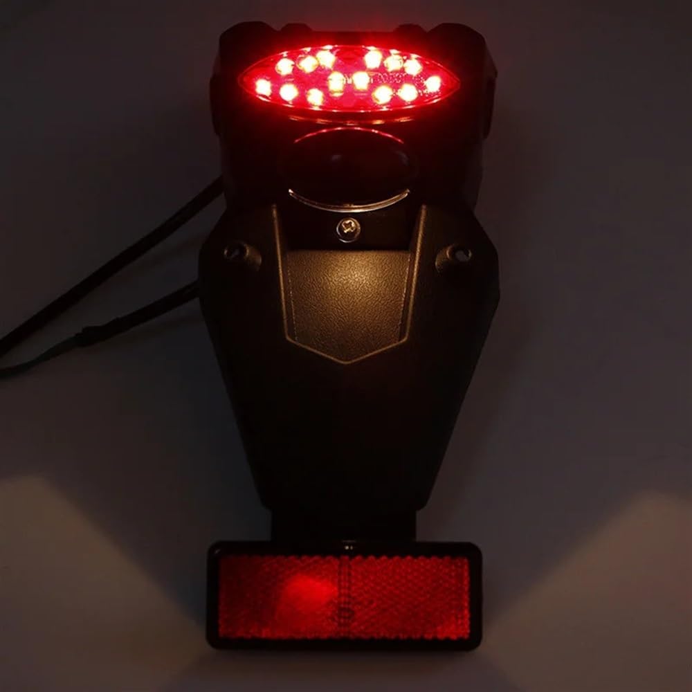 Parafango motocicletta 1 pz Nero Moto Parafango Posteriore Parafango Freno Fanale posteriore 36.2 * 9 cm Moto Parafango Fanale posteriore Accessori