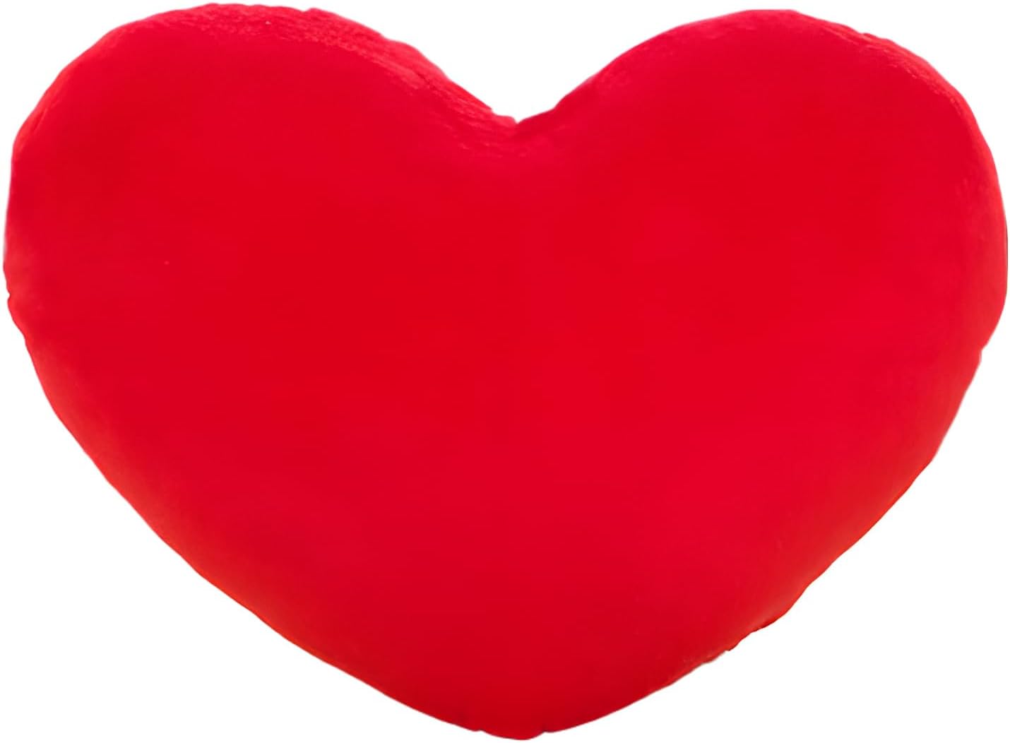 1 Piece Heart Pillow Cushion, Plush Fluffy Decorative Pillow, Cute Heart Shaped Cushion for Sofa Bed Dining, Valentine's Day Gift for Girls, Red
