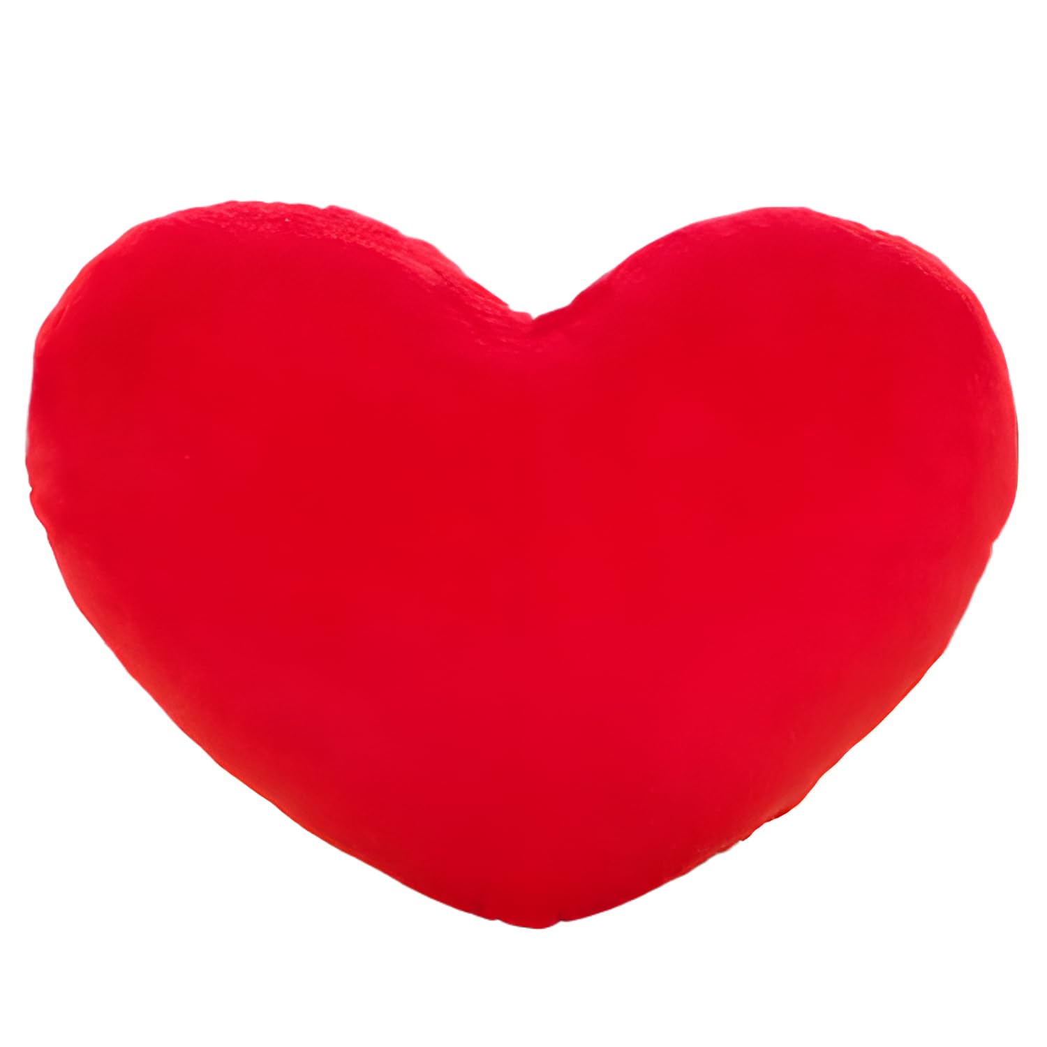 Coussin en Forme de Cœur Rouge en Peluche - Décoration Douce et Mignonne