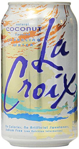 Image of La Croix Sparkling Water, Coconut, 12 oz Can (Pack of 12)