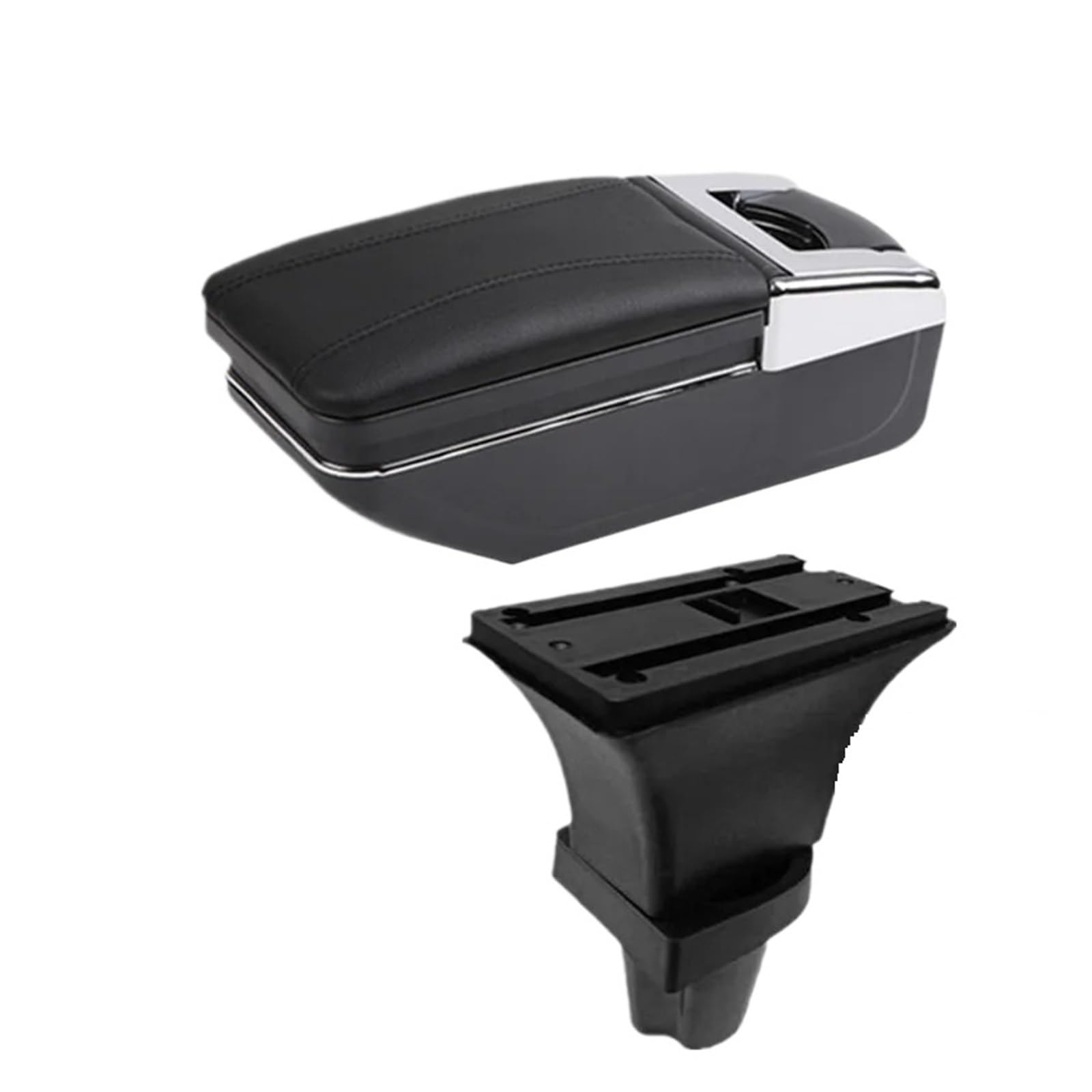 Ggwqoops Car Armrests For Kia For Morning For Picanto 2008-2020 Car Armrest Box Central Storage Interior Dedicated Retrofit Accessories Armrest Box(A black line NO USB)