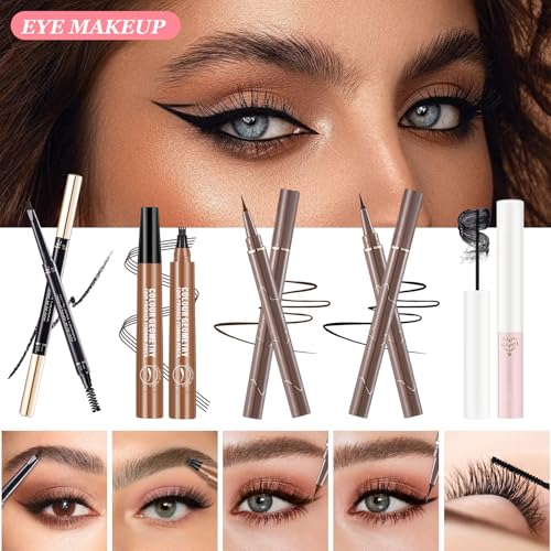 Kit Maquillage Femme, Mallette et Coffret de Maquillage, Coffret Cadeau Maquillage avec Palette à Yeux Correcteurs Contour Fond de Teint Mascara Gloss à Lèvres Eyeliner Crayon Sourcil Trousse Voyage – Image 6