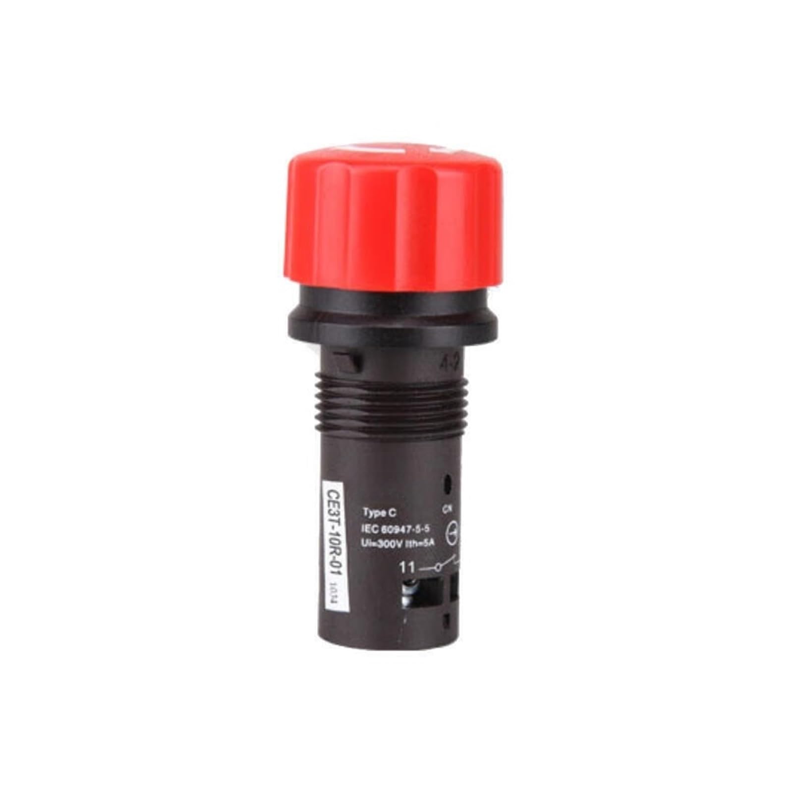 Botón de parada de emergencia serie CE (sin luz), rojo; CE3T-10R-01