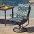 Arden Selections Outdoor Chair Cushion, 21 x 20, Water Repellent, Fade Resistant 21 x 20, Sapphire Aurora Blue Damask