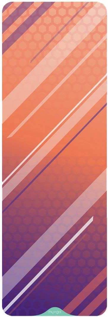 Myga RY1037 Maverick Pro Printed Yoga Mat - 6mm Foam Padded Thick Yoga Mat - Exercise Mat for Pilates, Non Slip Multi Purpose Fitness Mat Core Workout