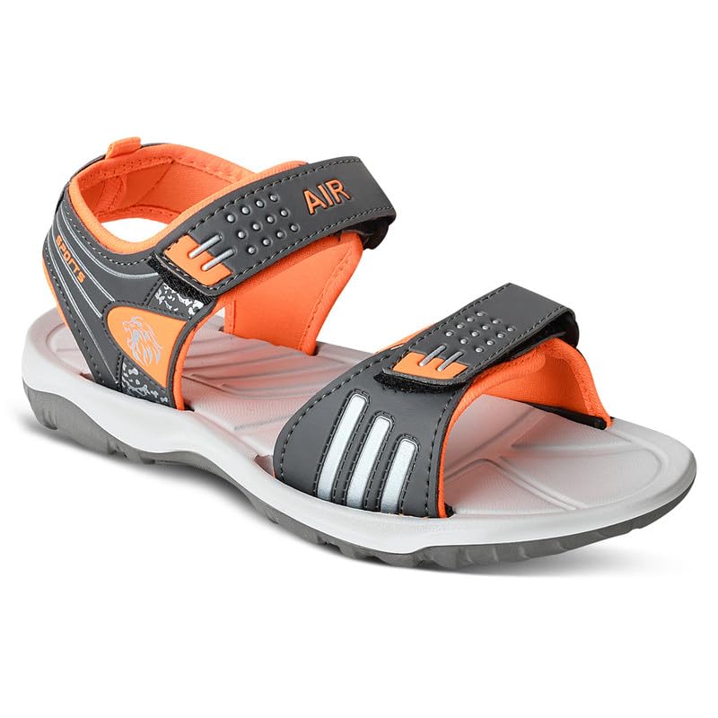 Image of STYLISH and comfortable sandals for men GREY-ORANGE
