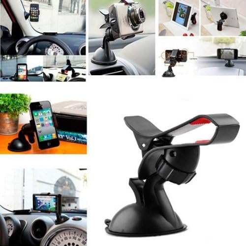 The Black Universal Car Windshield Mount Holder for iPhone 5 4s iPod GPS Mp3/4 Samsung HTC