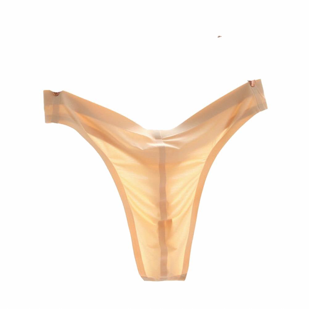 GAOGAO Seamless Breathable Male Smooth Ice Silk G-Strings & Thongs Underwear Men Brief