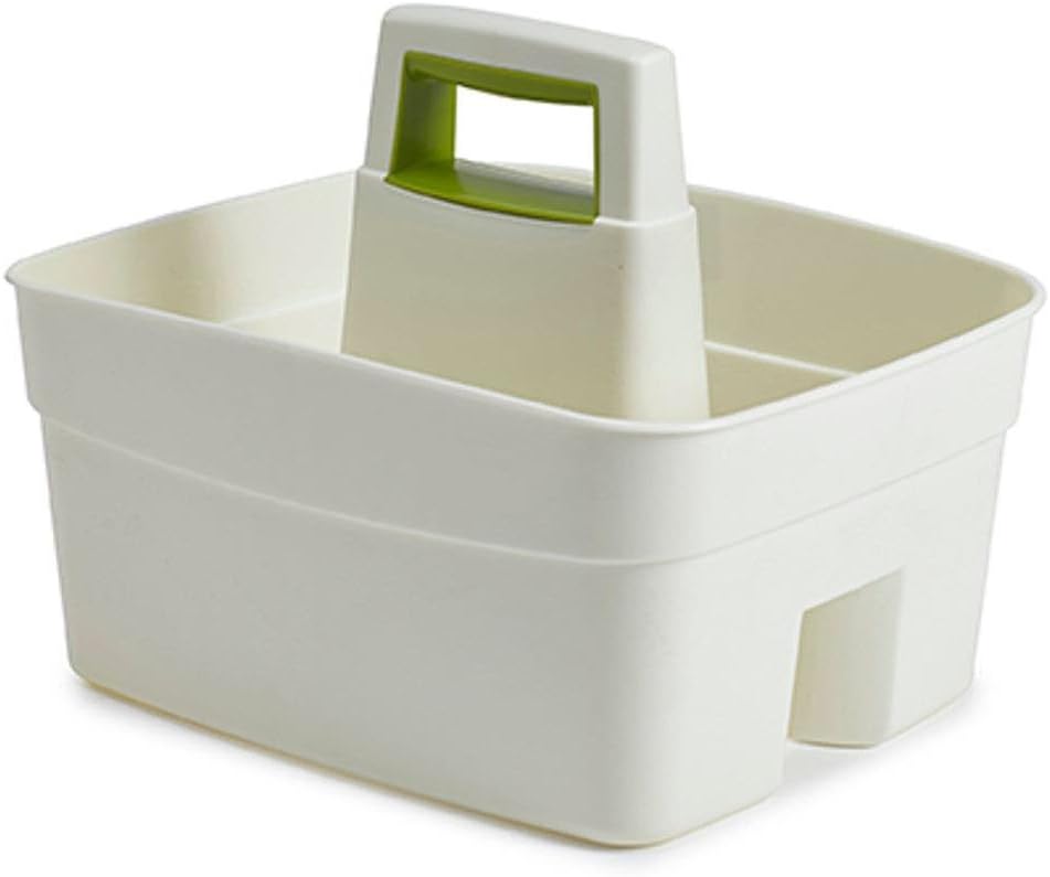 Whitefurze Plastic Handy Kitchen Cleaning DIY Tool Utility Caddy Storage Cream