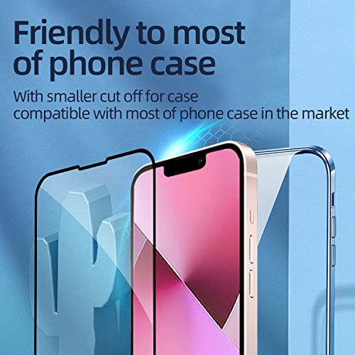 Image of DD SON (Black 11D Tempered Glass for Samsung, Redmi etc (Q- iPhone 13 / Iphone 13 Pro)