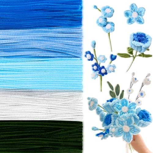 Peryiter 500 Pieces Pipe Cleaners Chenille Stems for Flowers Craf...