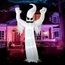 Joiedomi 12 FT Tall Halloween Inflatables Ghost Outdoor Decorations, Inflatable Yard Decorations, Blow Up Ghost Halloween Decor with Build-in LEDs for Scary Decor
