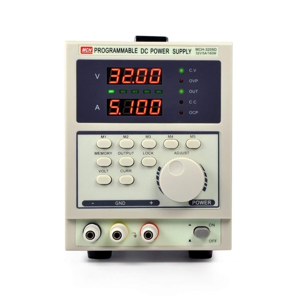MCH3205D Fuente de alimentación de CC estabilizada programable Pantalla de cuatro dígitos Fuente de alimentación de CC lineal Para laboratorios y escuelas