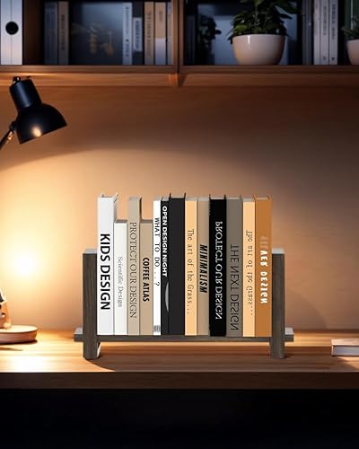 Miniatura 2 de Estantería de escritorio ajustable, estantería de mesa retro, estantería de escritorio para la parte superior del escritorio en la sala de estar,