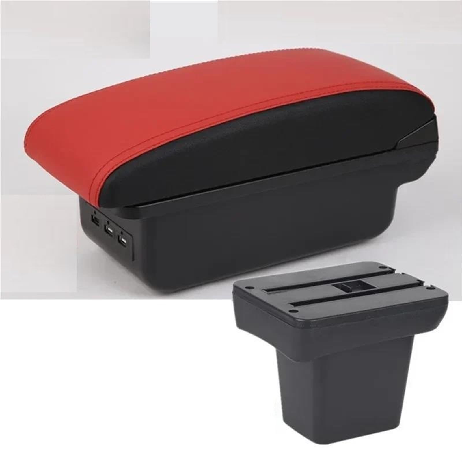 Noheeu B Black Border 3Usb Armrest Box With Multifunctional Support Pu Cushion Car Interior Modification Accessories For Frelender2