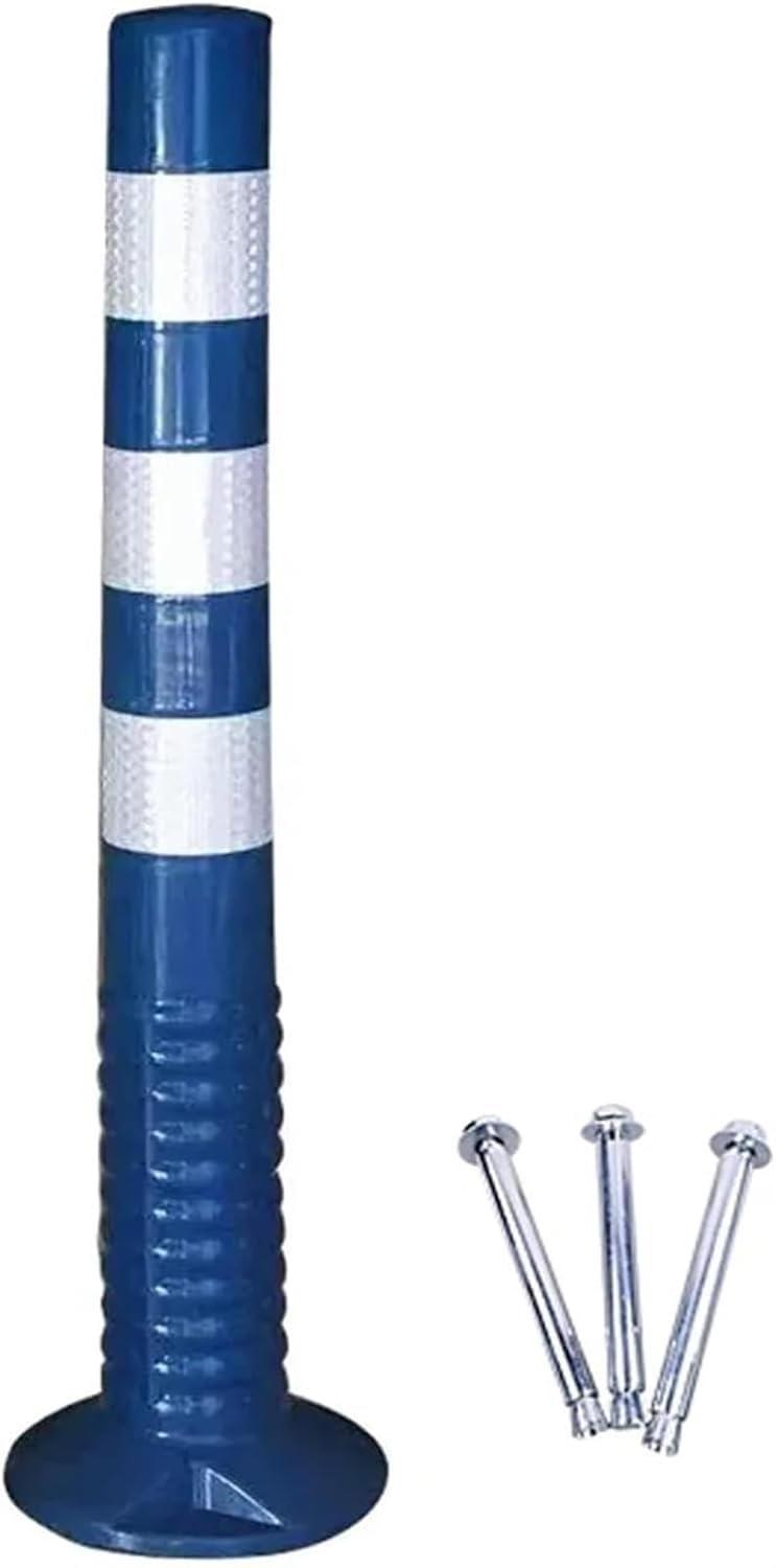 WDSOPK Traffic Delineator Post Cone, Traffic Cone Safety Barrier Plastic Safety Cones Road Signs for Parking/Crowd Control/Street Stanchion Warning Cones（Blue-1pack）