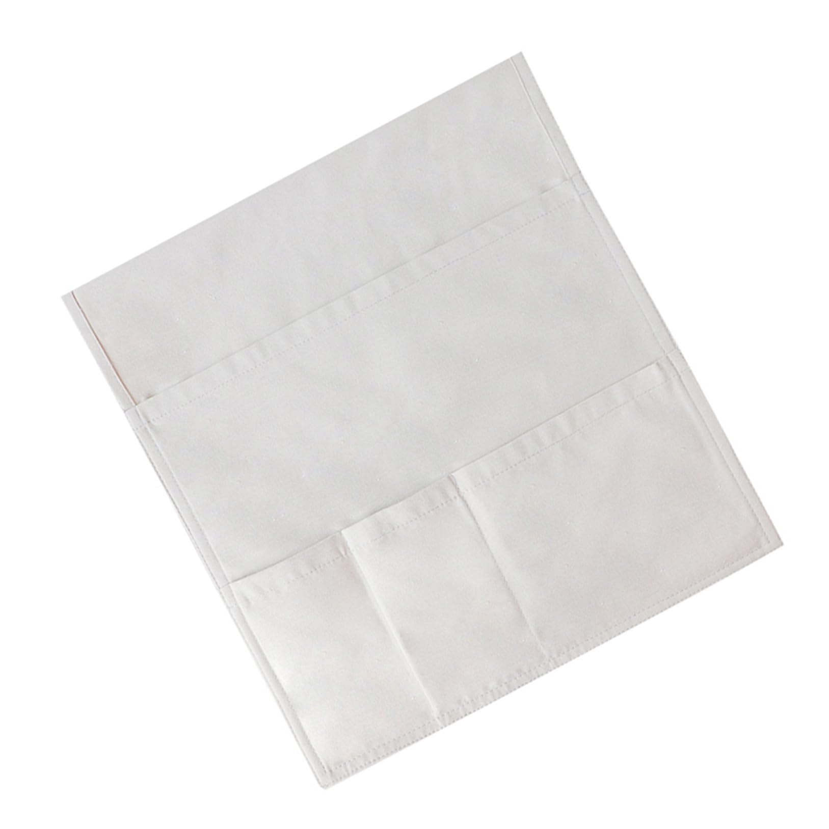 Bolsa de almacenamiento colgante multi-bolsillos de lino blanco para organizar sillas