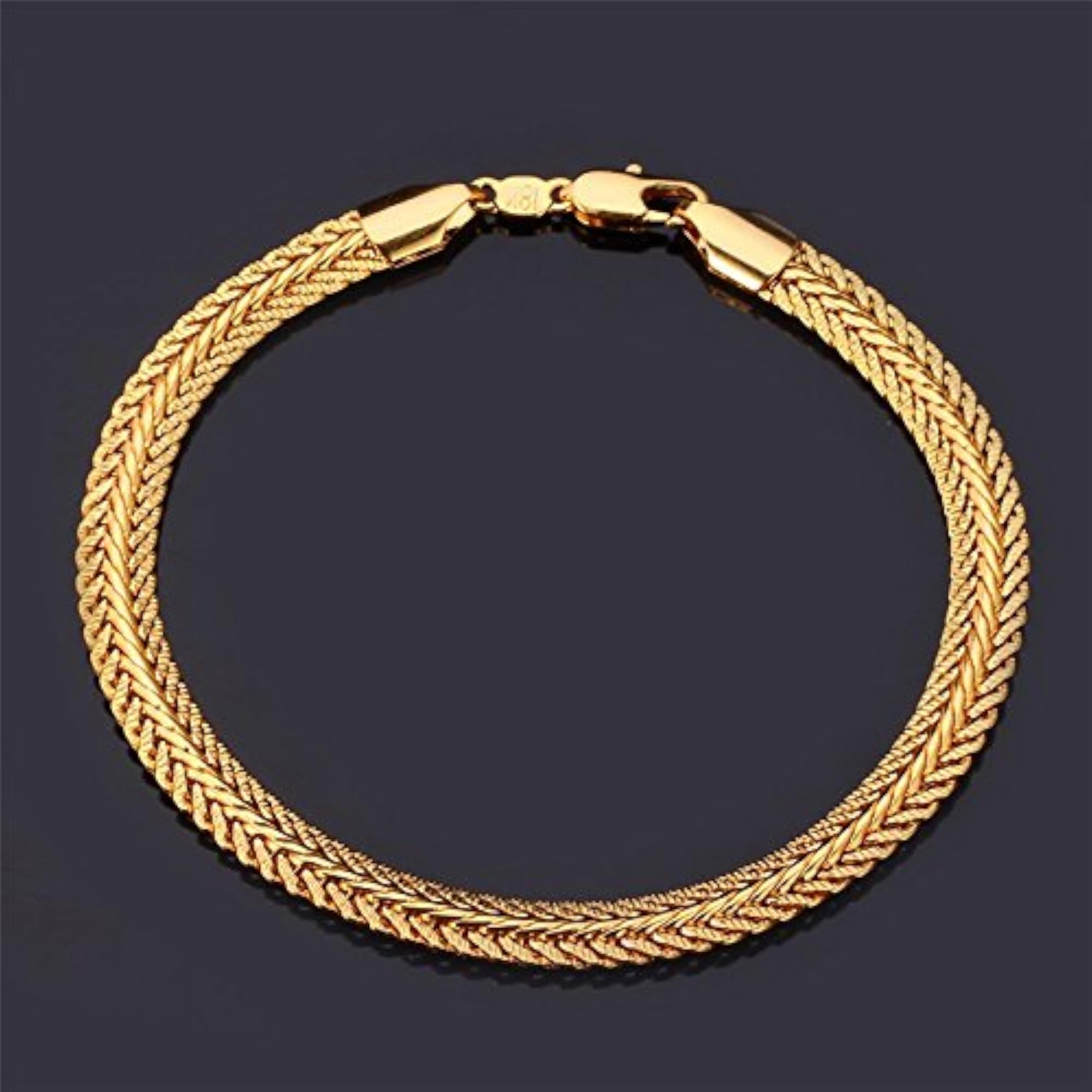 18k Gold Plated Bracelet for Boys, Stylish Gift