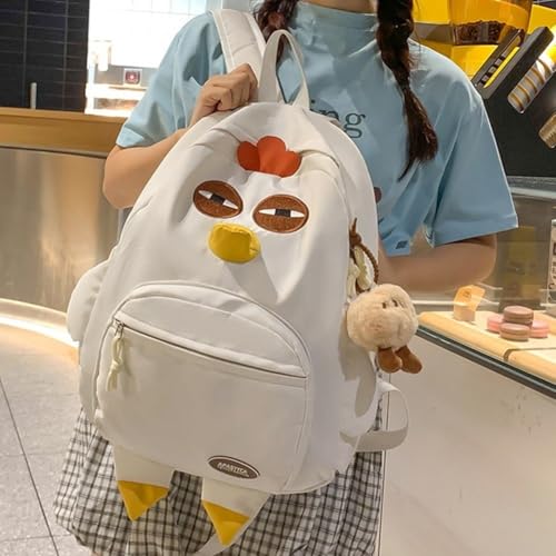 Bonita mochila para niños pequeños con forma de pollito animado 5