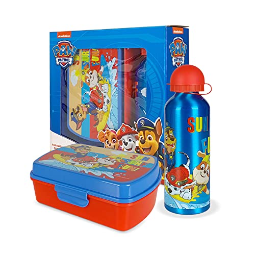 Porte-repas Paw Patrol anti-écrasement et gourde 500 ml étanche pour repas enfant sans fuite