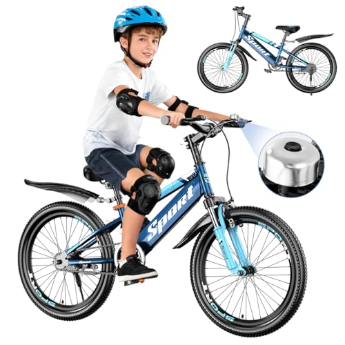 JUOPLD Bicicleta de Montaña 20 Pulgadas - Marco de...