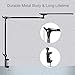 PHIVE ET-2 Desk Lamp, Architect Clamp on Desk Light, Eye-Caring Metal Swing Arm Workbench Lamp, 4 Color Modes, Dimmable Clamp on Task Light for Office, Reading, Drawing (Upgraded Version)