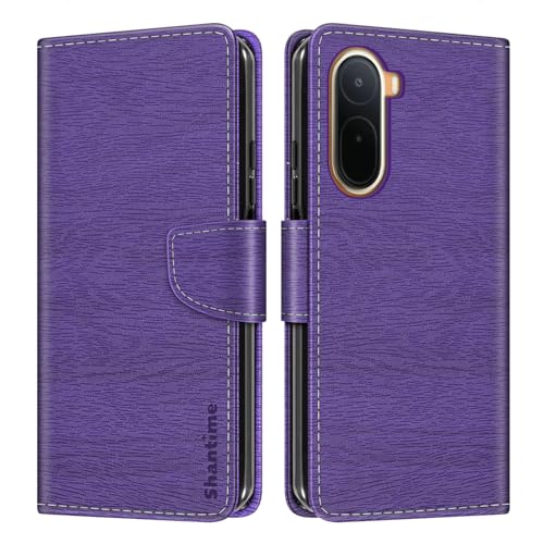 Shantime ���U�[���z�P�[�X Xiaomi Poco C85X 5G �Ƃ̌݊������� �J���t���蒠�^ �J�[�h���[ �}�O�l�b�g�� �S�ʕی�V�F��(�p�[�v��)