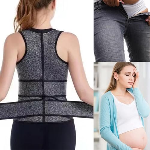 FeiYeup Waist Trainer Vest for Women Weight Loss Shape and Burn Fat Waist Belt Waistband Flatten Your Belly Multiple Size