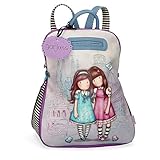 De joumma bags Mochila Casual Gorjuss Friends Walk Together, Morado, 31x38x15 cm