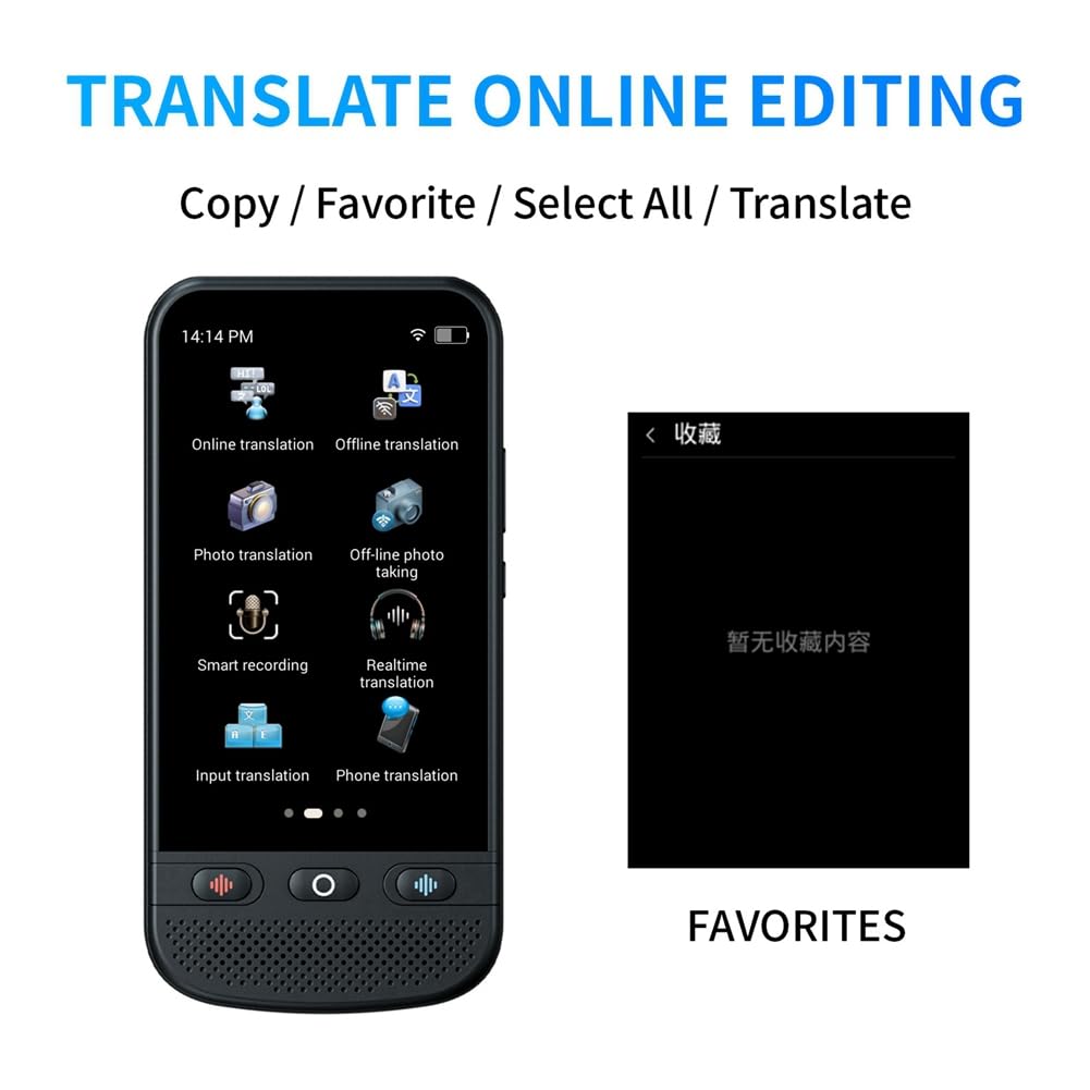 Traduttore multilingue in tempo reale traduttore di testo Foto Parla dispositivo traduttore liberamente Dispositivi di traduttore touch screen
