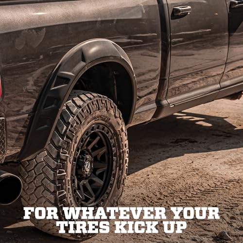 Image of Husky Liners Fender Flares DRT Style | Fits 2019-2026 Dodge Ram 2500 /3500 | Front & Rear, 4-pc Black - 2805938