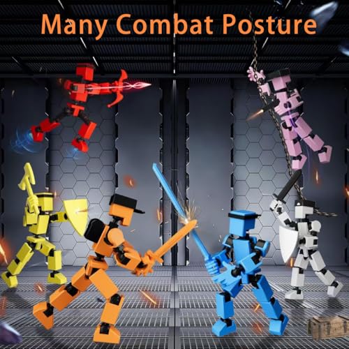 Image of RAMONI 2Pcs Action Figure Toys, Dummy 13 Action Figure Toys, Polyarticular Movable Titan 13 Action Figure, Developing Hands-On Skills, Kids Toys Set Gift for Kids 6+ Boys or Girls