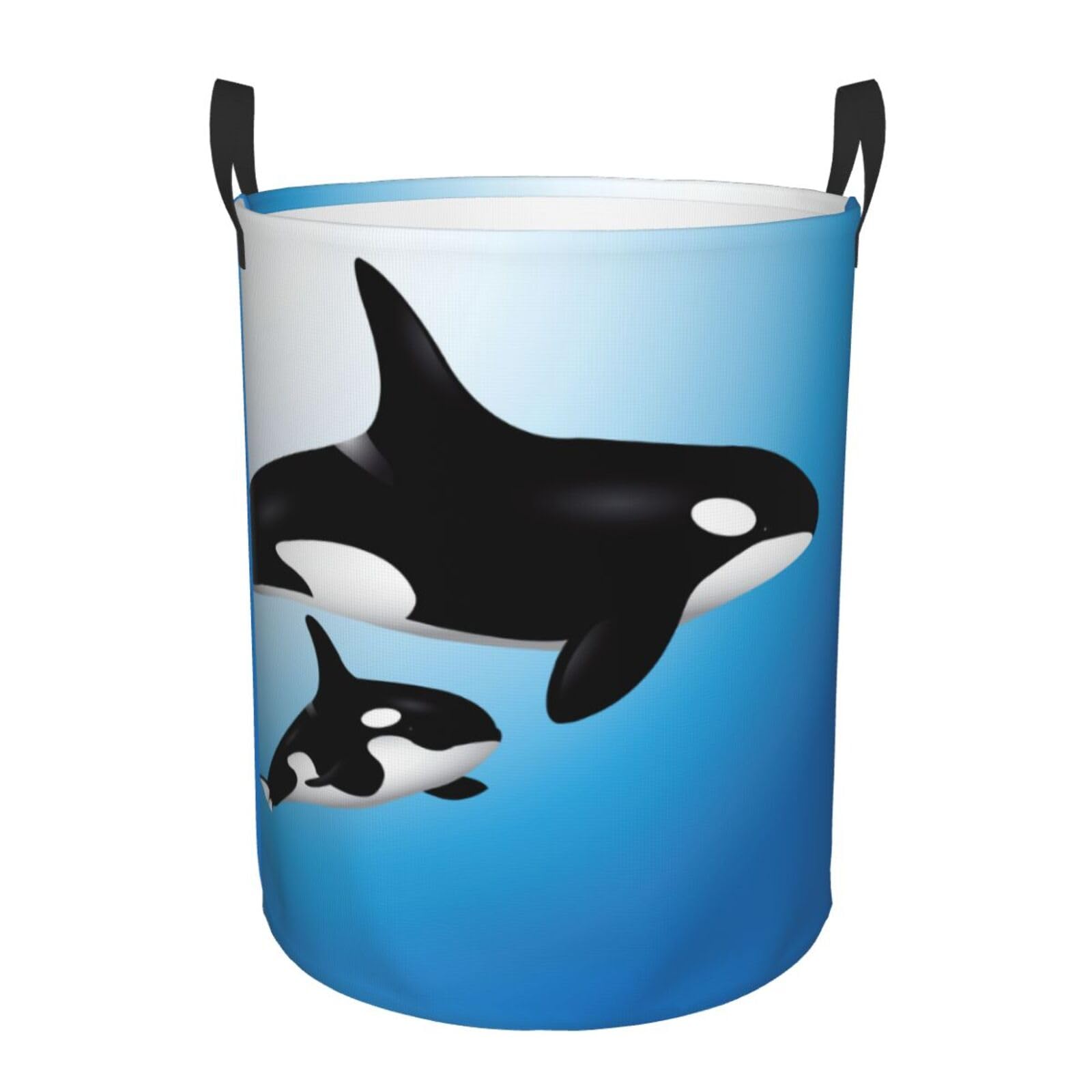 Laundry Basket Orcas Laundry Hamper Waterproof Idea Hampers Large Collapsible Baskets with Handle Suitable for Bedroom Bathroom Utility Room Kitchen