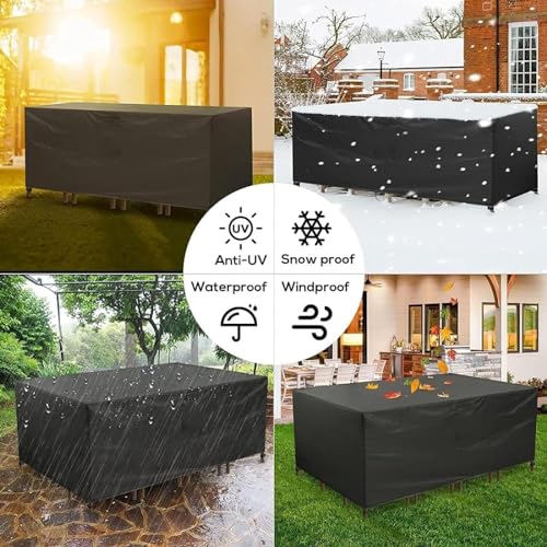 Bâche pour table de jardin imperméable et grand canapé d'angle - 3