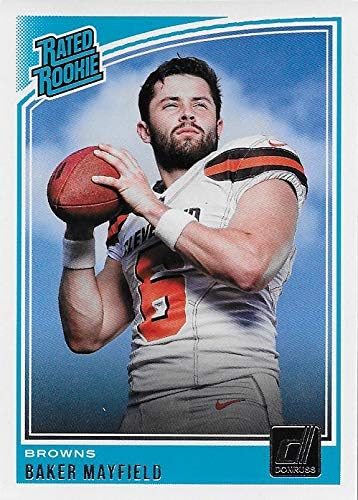 Baker Mayfield 2018 Donruss Short Printed Mint RATED ROOKIE Card #303 Picturing this Top NFL Draft Pick in his White Cleveland Browns Jersey