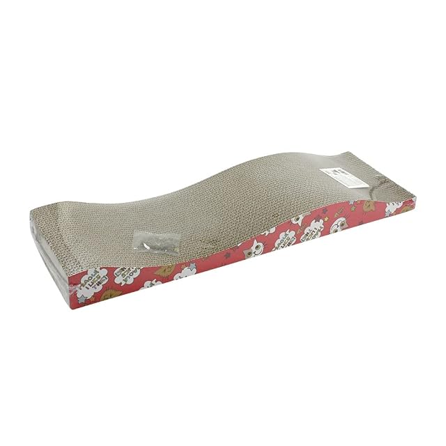 Rascador para Gatos de Cartón Alfombrillas de cartón Rascadores Gatos con Hierba rascador Gato Carton 68 * 21…