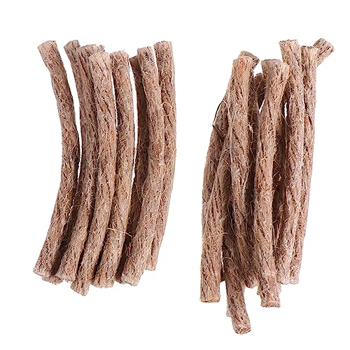Happyyami 20pcs Rope Camping Wick Practical Fire Starter for Campfires Bbqs and Emergency Situations Outdoor Present for Friends and Family