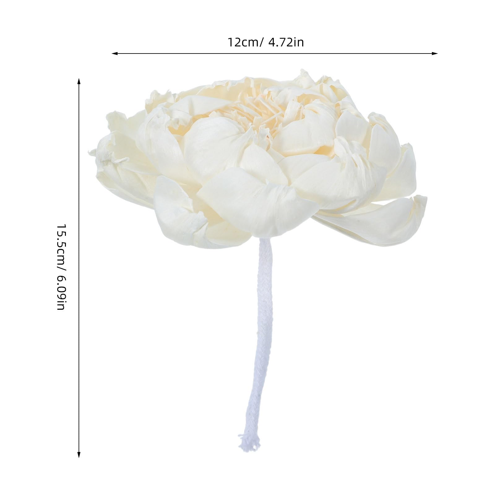 Beaupretty Fleur Diffuseur sans Flamme Rotin avec Motif Pivoine Décoration Parfumée pour Maison et Hôtel Accessoire de Parfum Intérieur Élégant et Naturel