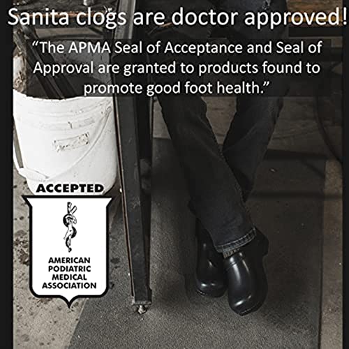 Sanita PU-Coated Leather Professional Clogs for Men - Arch Support, Durable, Closed-Back Slip-On Shoes4