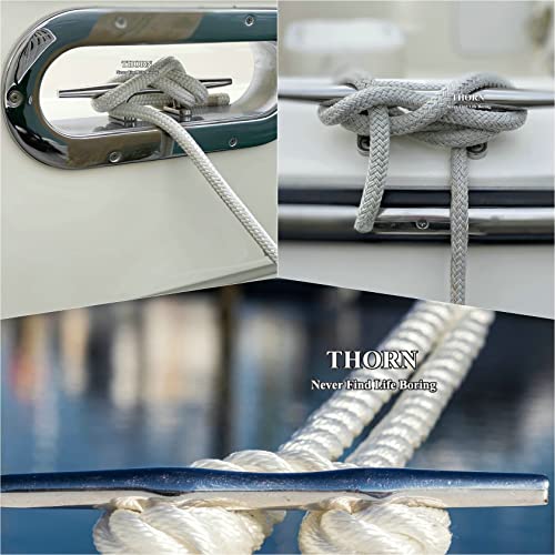 Thorn Boat Cleat Open Base 5 Inch Marine Grade 316 Stainless Steel Dock Cleats #TOP4