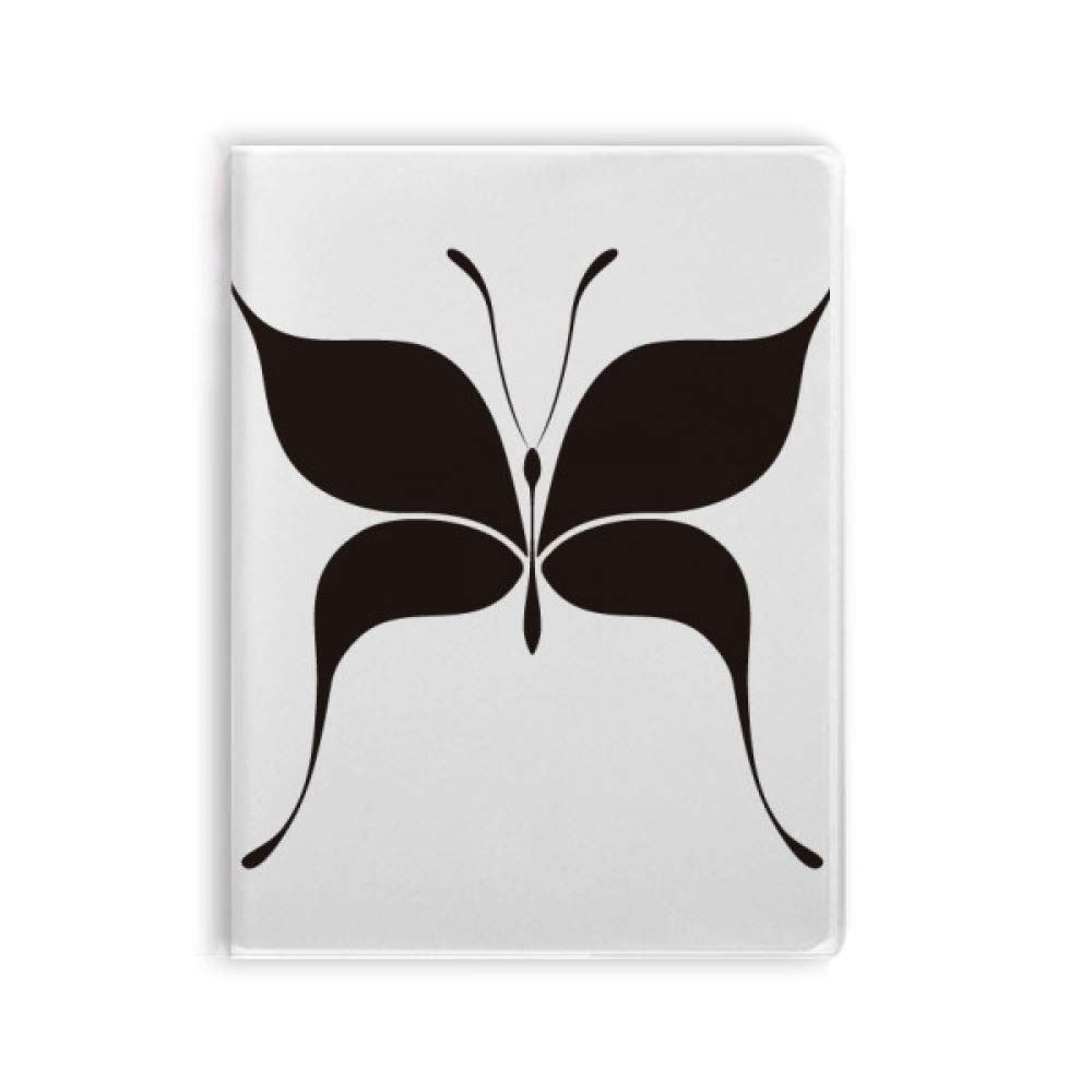 Carnet de notes papillon noir haute qualité avec couverture flexible pour professionnels - 4