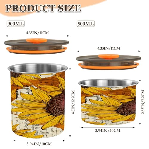 Contenedor al vacío para café Qilmy 17oz acero inoxidable miniatura 3