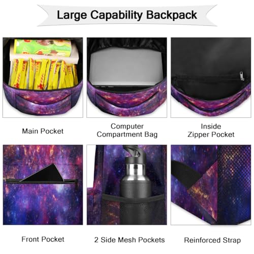 Sac à dos nébuleuse grand format avec compartiment PC ergonomique - 3
