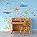 DECOWALL DW-1611S Avventura di Mare Adesivi da Parete Decorazioni Stickers Murali Soggiorno Asilo Nido Camera Letto per Bambini decalcomanie
