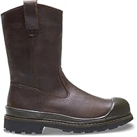 WOLVERINE Men's Crawford Waterproof Steel-Toe 10\" Wellington Boot (9 EW in Brown)